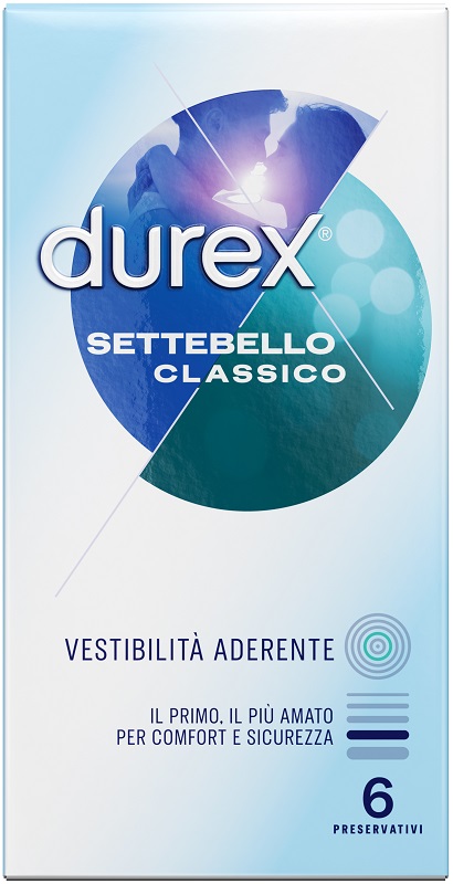 PROFILATTICO DUREX SETTEBELLO CLASSICO 6 PEZZI - farmaidea24.com