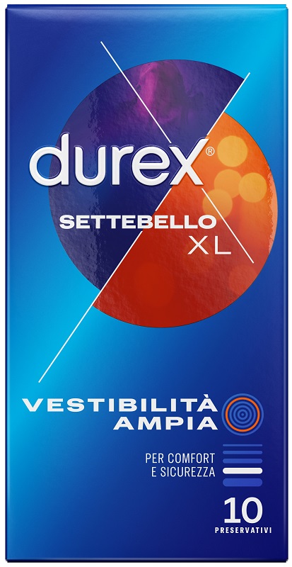 PROFILATTICO DUREX SETTEBELLO EXTRALARGE 10 PEZZI - farmaidea24.com