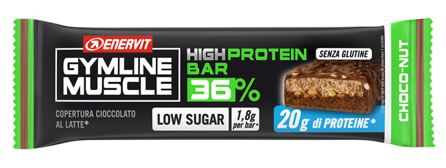 GYMLINE PROTEIN BAR 36 CHOCO NUT LS 55 G - farmaidea24.com