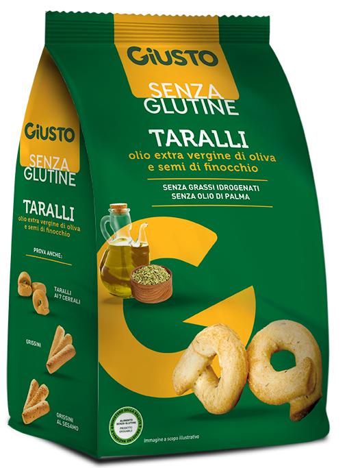 GIUSTO SENZA GLUTINE TARALLI FINOCCHIO 175 G - farmaidea24.com