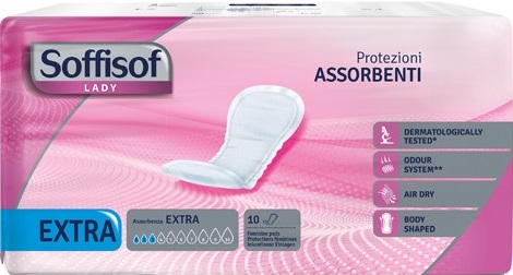 PANNOLONE PER INCONTINENZA SAGOMATO SOFFISOF LADY EXTRA 10 PEZZI - farmaidea24.com