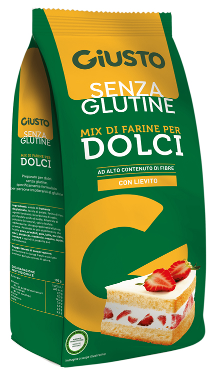 GIUSTO SENZA GLUTINE MIX DOLCI 500 G - farmaidea24.com