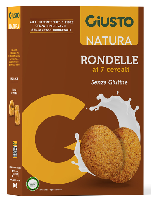GIUSTO SENZA GLUTINE RONDELLE AI 7 CEREALI 250 G - farmaidea24.com