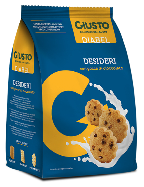 GIUSTO DIABEL BISCOTTO DESIDERI 150 G - farmaidea24.com