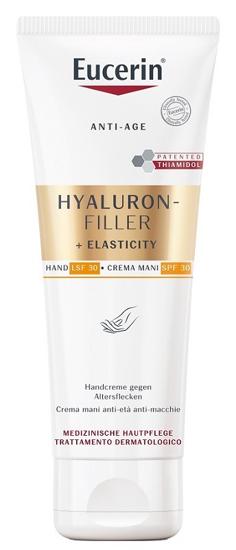EUCERIN HYALURON FILLER + ELASTICITY CREMA MANI ANTI MACCHIE 75 ML - farmaidea24.com