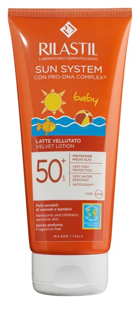 RILASTIL SUN SYSTEM BABY LATTE VELLUTO SPF50+ 250 ML - farmaidea24.com