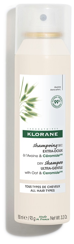 KLORANE SHAMPOO SECCO EXTRA DELICATO AVENA&CERAMIDE TUTTI I TIPI DI CAPELLI SPRAY 150 ML - farmaidea24.com