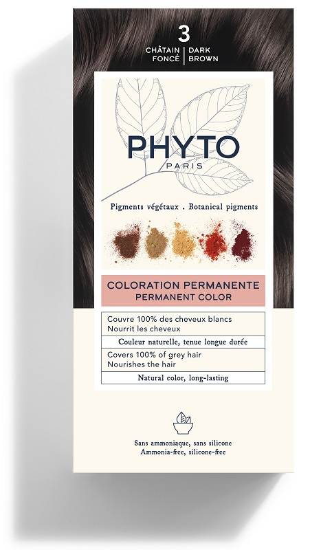 COLOR KIT 3 CASTANO SCURO LATTE RIVELATORE 50 ML + CREMA COLORANTE 50 ML + MASCHERA PROTETTIVA COLORE 12 ML + GUANTI - farmaidea24.com