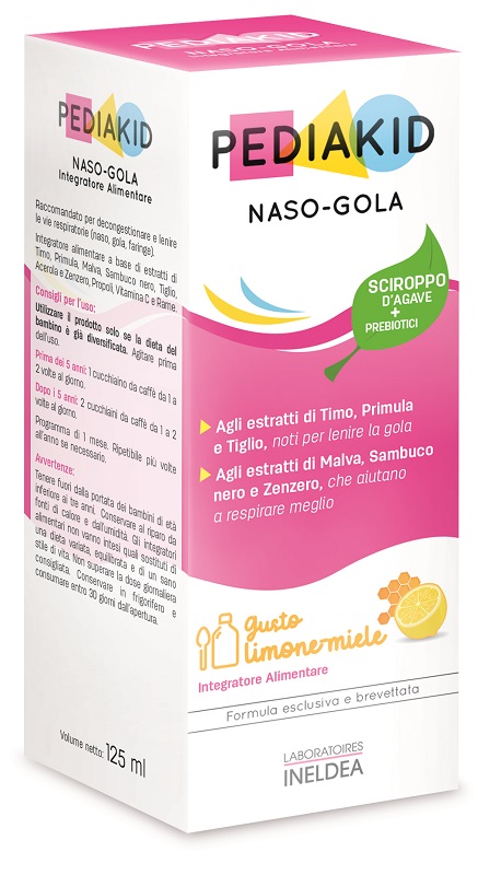 PEDIAKID NASO GOLA SCIROPPO 125 ML - farmaidea24.com
