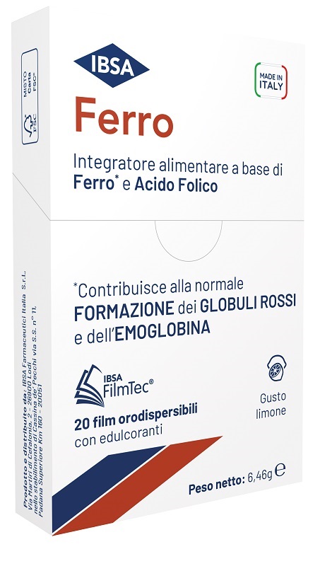 FERRO IBSA 20 FILM ORODISPERSIBILI - farmaidea24.com