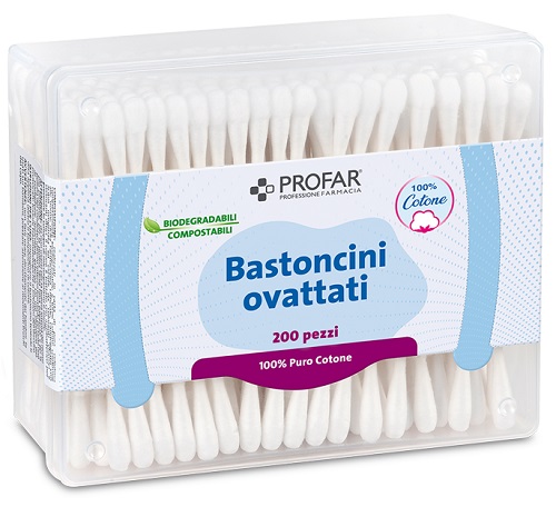 PROFAR BASTONCINI OVATTATI 200 PEZZI - farmaidea24.com