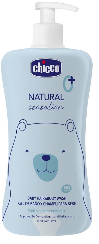 CHICCO NATURAL SENSATION BAGNO SHAMPOO 500 ML - farmaidea24.com