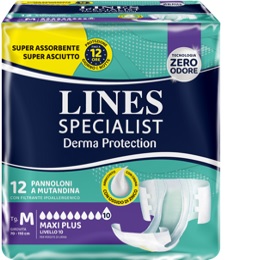 PANNOLONE MUTANDINA LINES SPECIALIST DERM AP L 12 PEZZI - farmaidea24.com