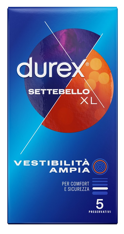 PROFILATTICO DUREX SETTEBELLO XL 5 PEZZI - farmaidea24.com