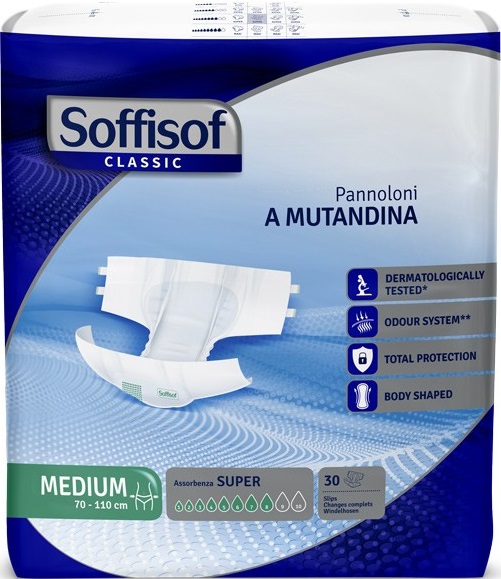 PANNOLONE MUTANDINA SOFFISOF CLASSIC SUPER L 30 PEZZI - farmaidea24.com