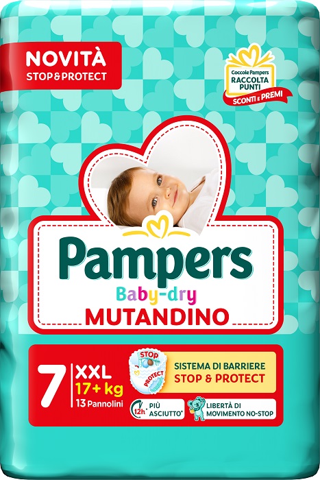 PAMPERS BABY DRY PANNOLINO MUTANDINA XXL SMALL PACK 13 PEZZI - farmaidea24.com