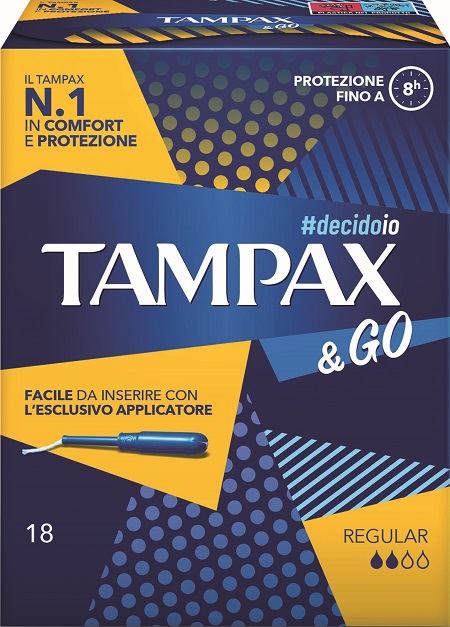 TAMPAX &GO REGULAR 18 PEZZI - farmaidea24.com