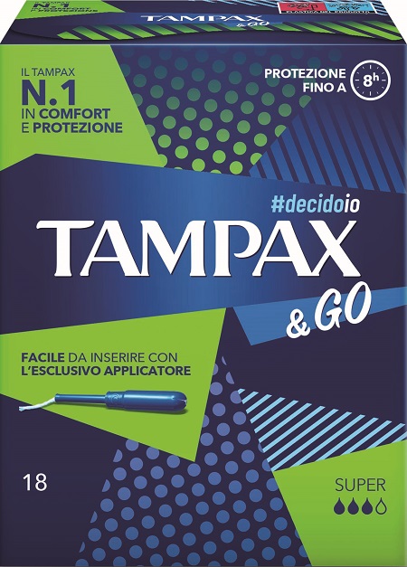 TAMPAX &GO SUPER 18 PEZZI - farmaidea24.com