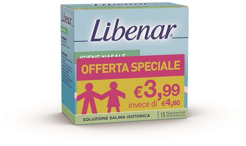 SOLUZIONE ISOTONICA LIBENAR 15 FLACONCINI DA 5 ML TAGLIO PREZZO - farmaidea24.com