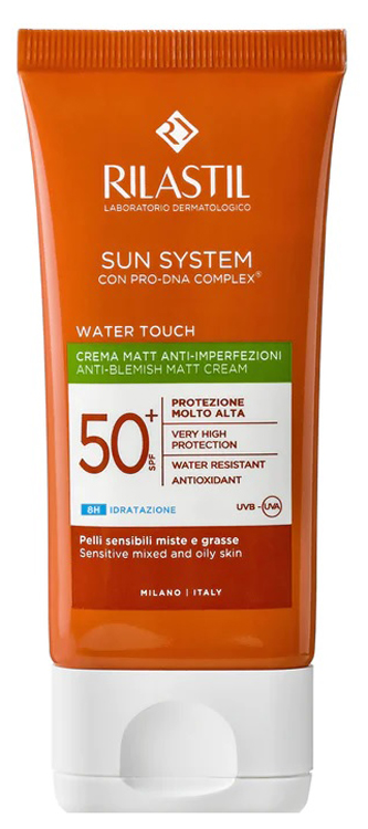 RILASTIL SUN SYSTEM WATER TOUCH FLUIDO SPF50+ 50 ML NUOVA FORMULAZIONE - farmaidea24.com