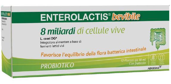 ENTEROLACTIS BEVIBILE 12 FLACONCINI X 10 ML - farmaidea24.com