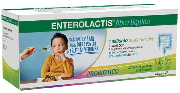 ENTEROLACTIS FIBRA LIQUIDA 12 FLACONCINI DA 10 ML - farmaidea24.com