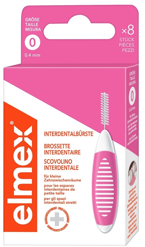 ELMEX INTERDENTAL BRUSH PINK 0,4MM 8 PEZZI - farmaidea24.com