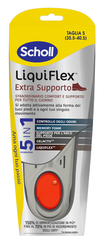 SCHOLL LIQUIFLEX EXTRA SUPPORT TAGLIA SMALL - farmaidea24.com