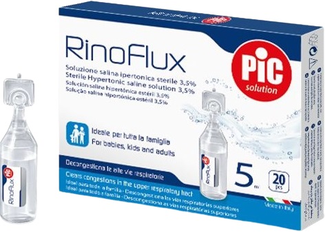 RINOFLUX SOLUZIONE IPERTONICA NASALE PIC 20 FIALE 5 ML - farmaidea24.com
