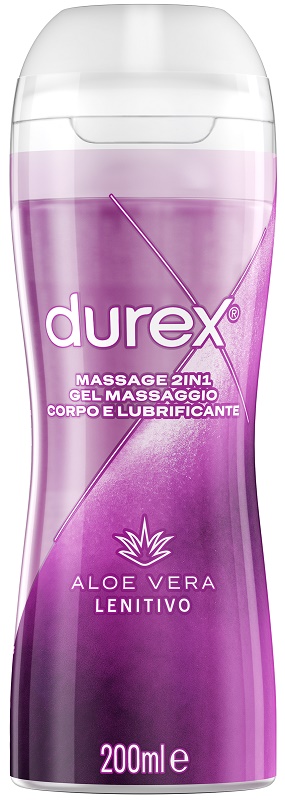 DUREX MASSAGE 2 IN 1 GEL MASSAGGIO CORPO E LUBRIFICANTE ALOE VERA 200 ML - farmaidea24.com