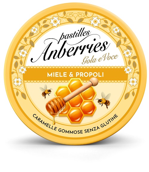 ANBERRIES MIELE&PROPOLI CARAMELLE GOMMOSE 50 G - farmaidea24.com