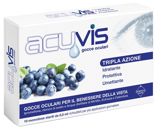 GOCCE OCULARI ACUVIS 10 FLACONCINI 0,5 ML - farmaidea24.com