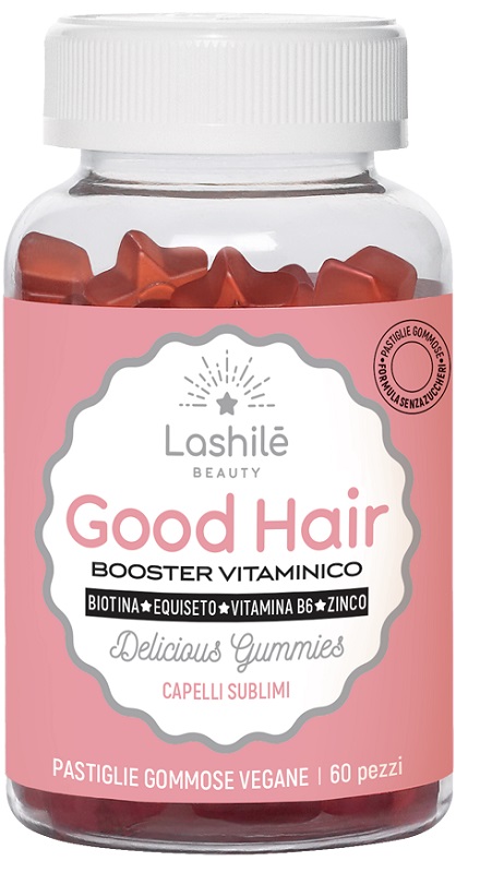 LASHILE' GOOD HAIR SENZA ZUCCHERI 60 GUMMIES - farmaidea24.com