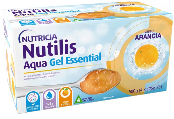 NUTILIS AQUA GEL ARANCIA 4 PEZZI DA 125 G - farmaidea24.com