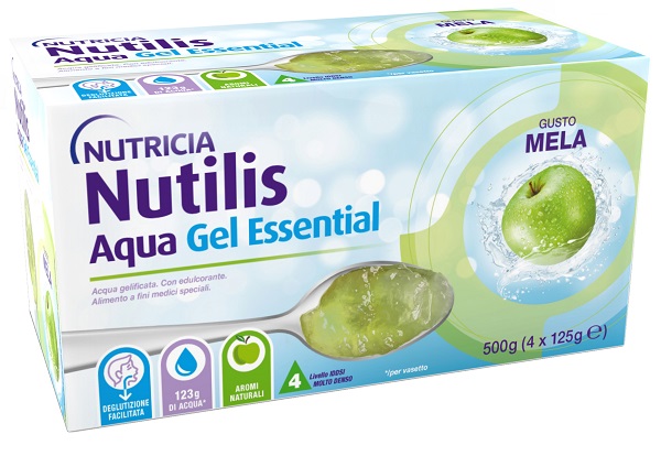 NUTILIS AQUA GEL MELA 4 PEZZI DA 125 G - farmaidea24.com