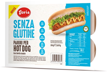 DORIA PANINI PER HOT DOG HB 2 PEZZI DA 75 G - farmaidea24.com