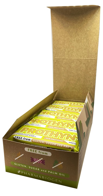 PROTHYN+ BARRETTA IPERPROTEICA PISTACCHIO E COPERTURA BIANCA 15 PEZZI DA 40 G - farmaidea24.com