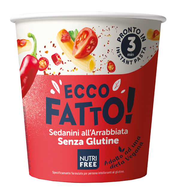 NUTRIFREE ECCO FATTO SEDANINI ALL'ARRABBIATA 70 G - farmaidea24.com