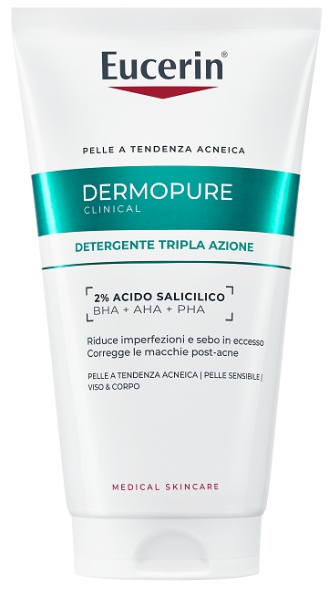 EUCERIN DERMOPURIFYER GEL DETERGENTE TRIPLA AZIONE 150 ML - farmaidea24.com