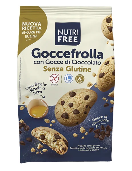 NUTRIFREE GOCCEFROLLA CON GOCCE DI CIOCCOLATO 300 G - farmaidea24.com