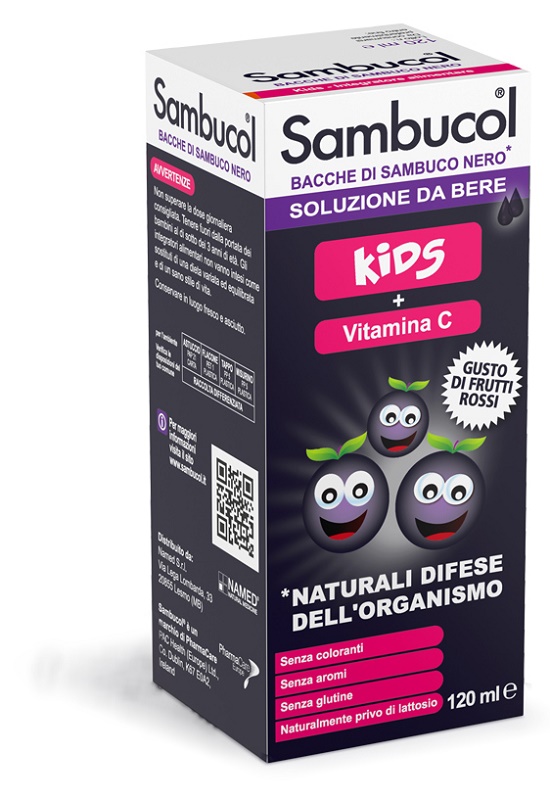 SAMBUCOL SOLUZIONE DA BERE KIDS 120 ML - farmaidea24.com