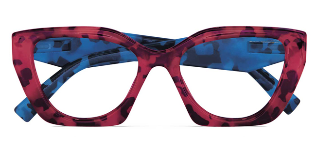 OCCHIALE DA LETTURA PREMONTATO TWINS PLATINUM GRECALE ROSSO-BLU DEMI +3.00 DIOTTRIE  1 PAIO - farmaidea24.com