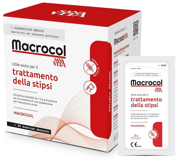 SANAVITA MACROCOL PLUS 20 BUSTINE DA 13,81 G - farmaidea24.com