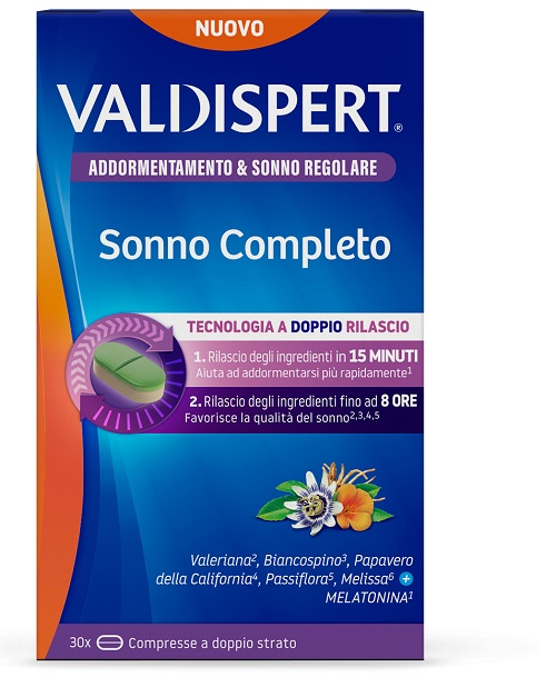 VALDISPERT SONNO COMPLETO 30 COMPRESSE A DOPPIO STRATO - farmaidea24.com