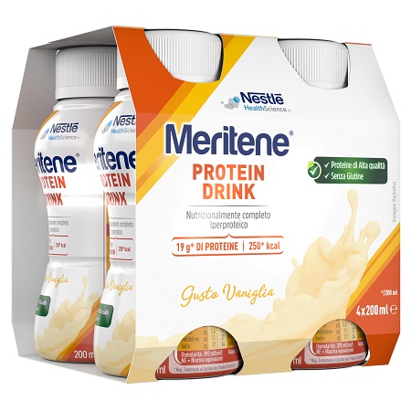 MERITENE DRINK VANIGLIA 4 PEZZI DA 200 ML - farmaidea24.com