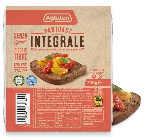 AGLUTEN PANTOAST FARINA INTEGRALE 200 G - farmaidea24.com