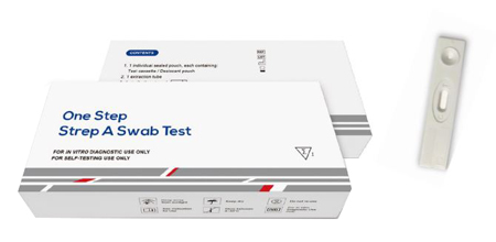 TEST AUTODIAGNOSTICO ONE STEP STREP A RILEVAZIONE QUALITATIVA ANTIGENE STREPTOCOCCO A IN TAMPONE FARINGEO 1 PEZZO - farmaidea24.com