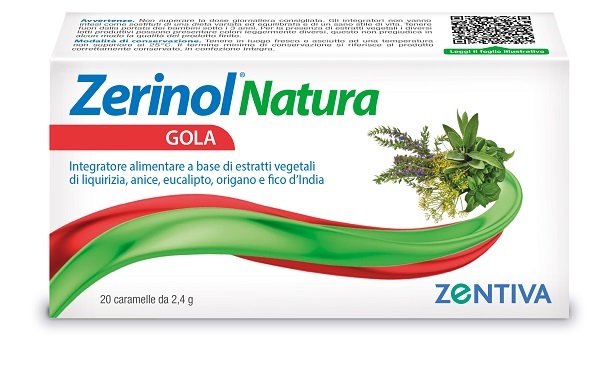 ZERINOL NATURA GOLA 20 CARAMELLE BALSAMICHE - farmaidea24.com