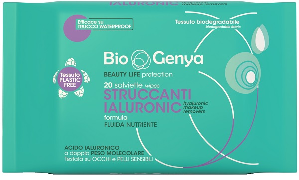 BIOGENYA STRUCCANTE SALVIETTINA IALURONICO 20 PEZZI - farmaidea24.com