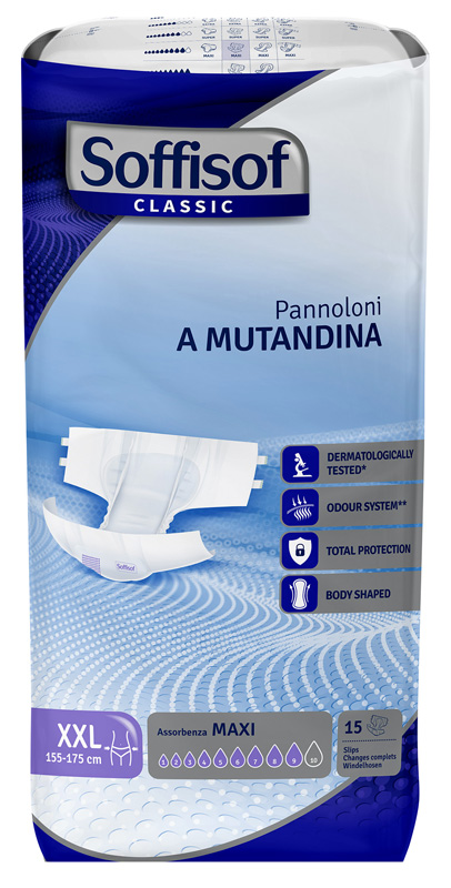 PANNOLINO MUTANDINA MAXI XXL CLASSIC SOFFISOF 15 PEZZI - farmaidea24.com